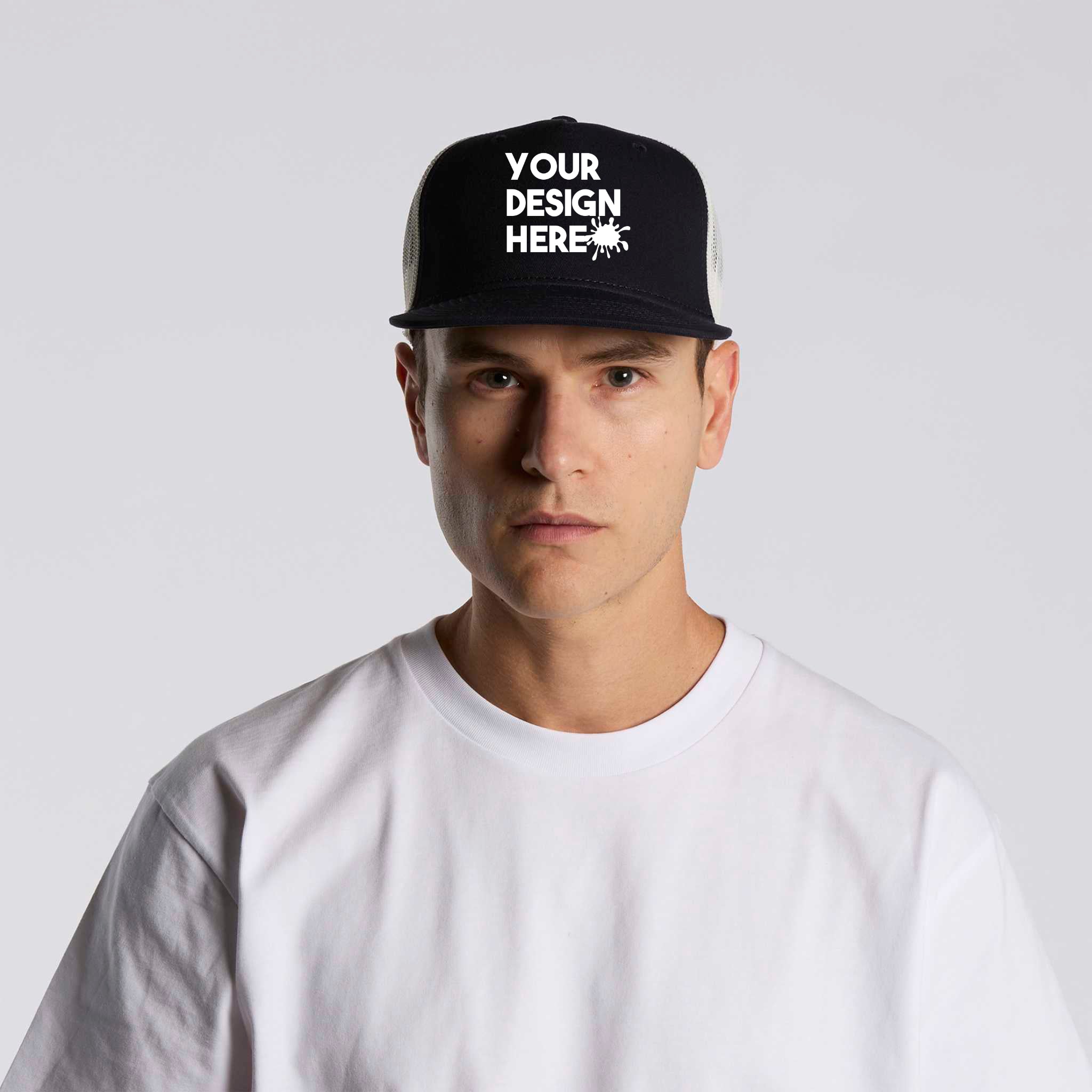 CUSTOM TRUCKER HATS (TWO TONE)