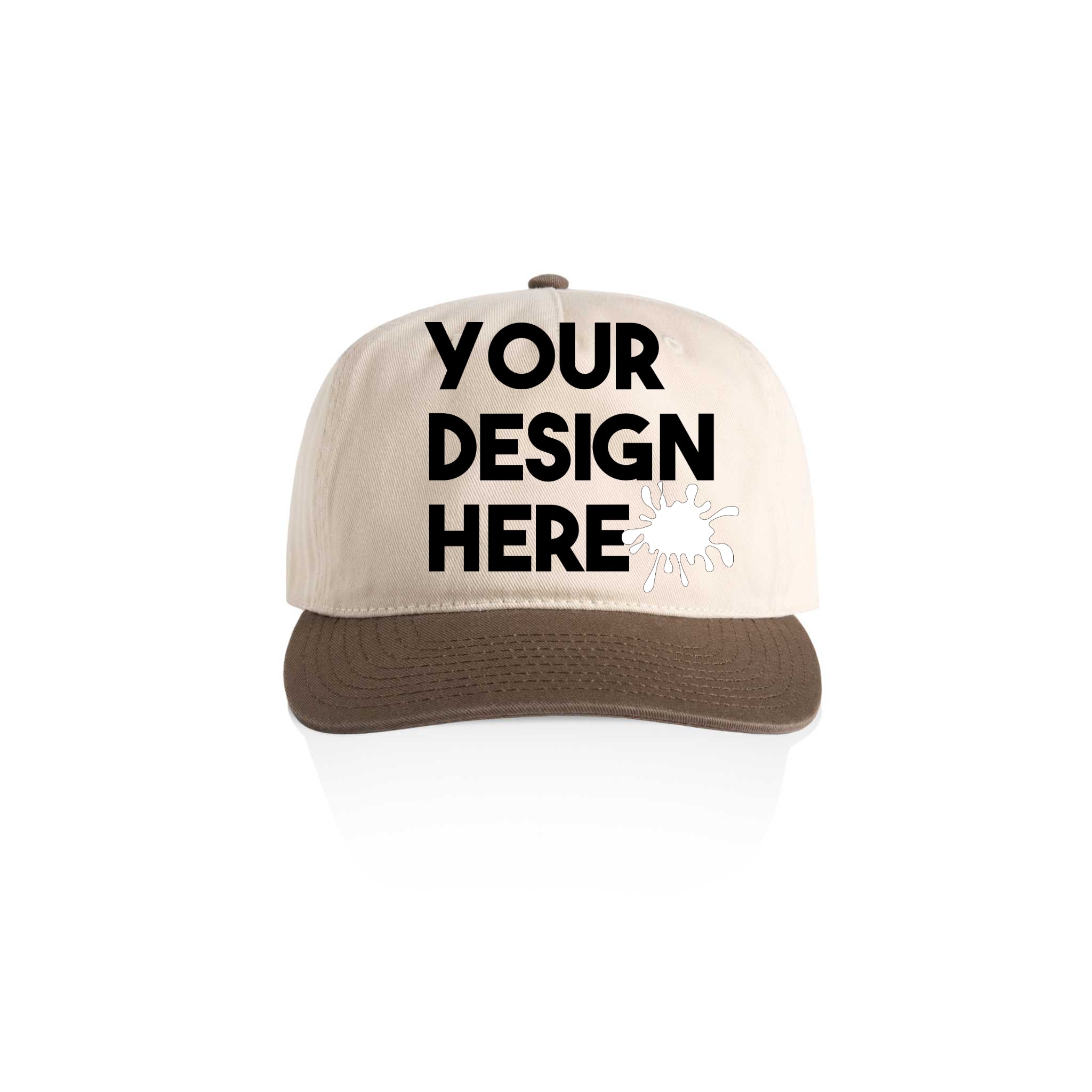 CUSTOM TWO TONE 5 PANEL HATS