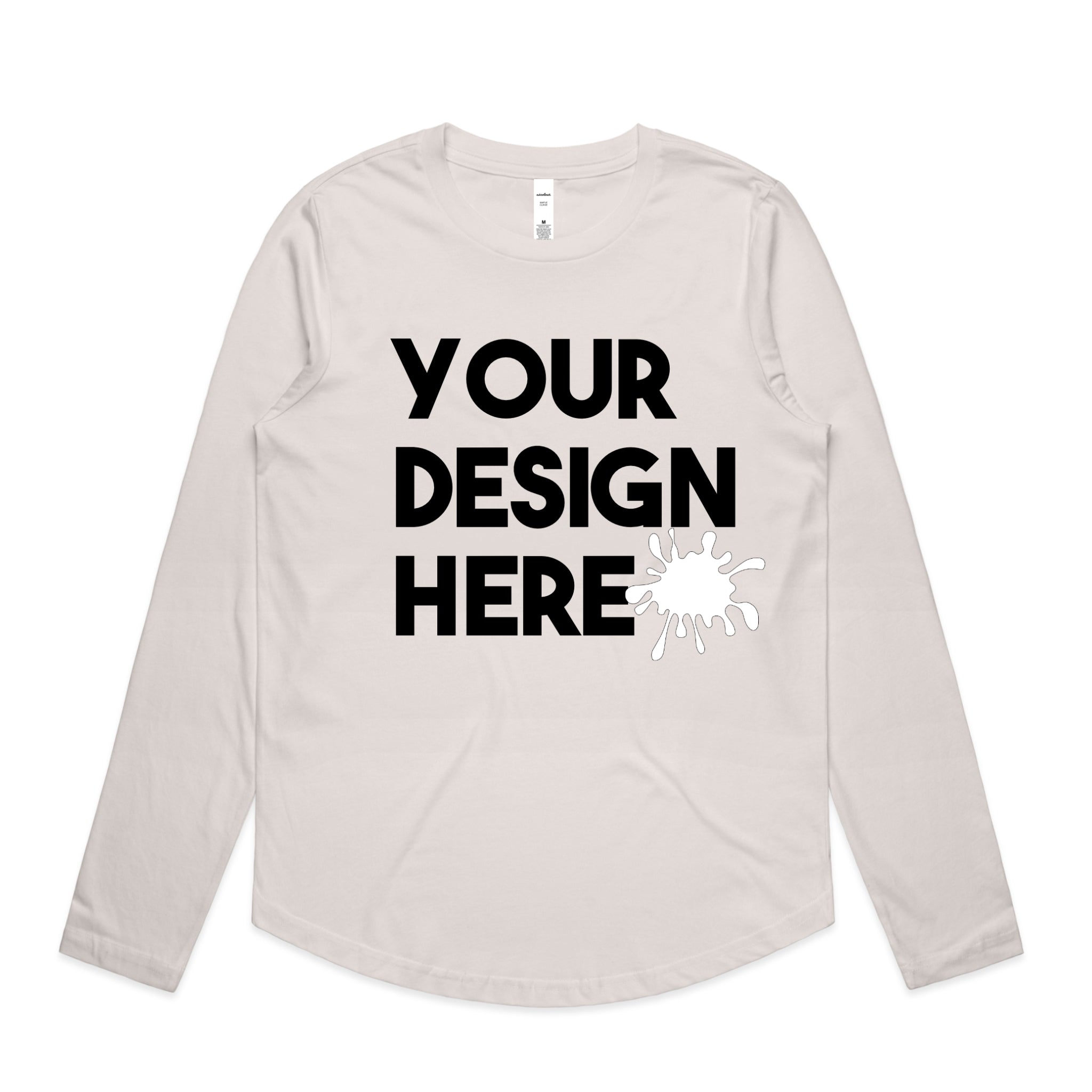 WOMENS LONG SLEEVE CUSTOM T SHIRT