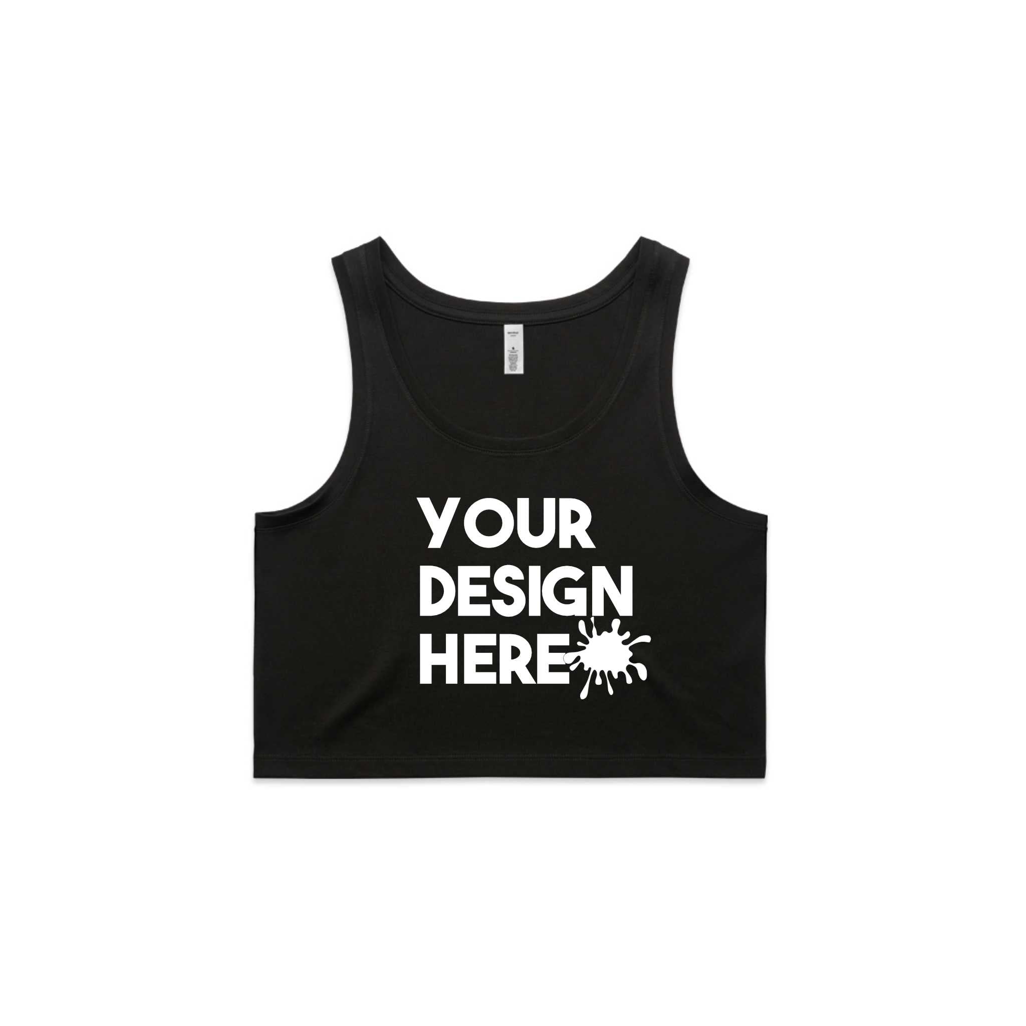 WOMENS CROPPED CUSTOM TANK TOP