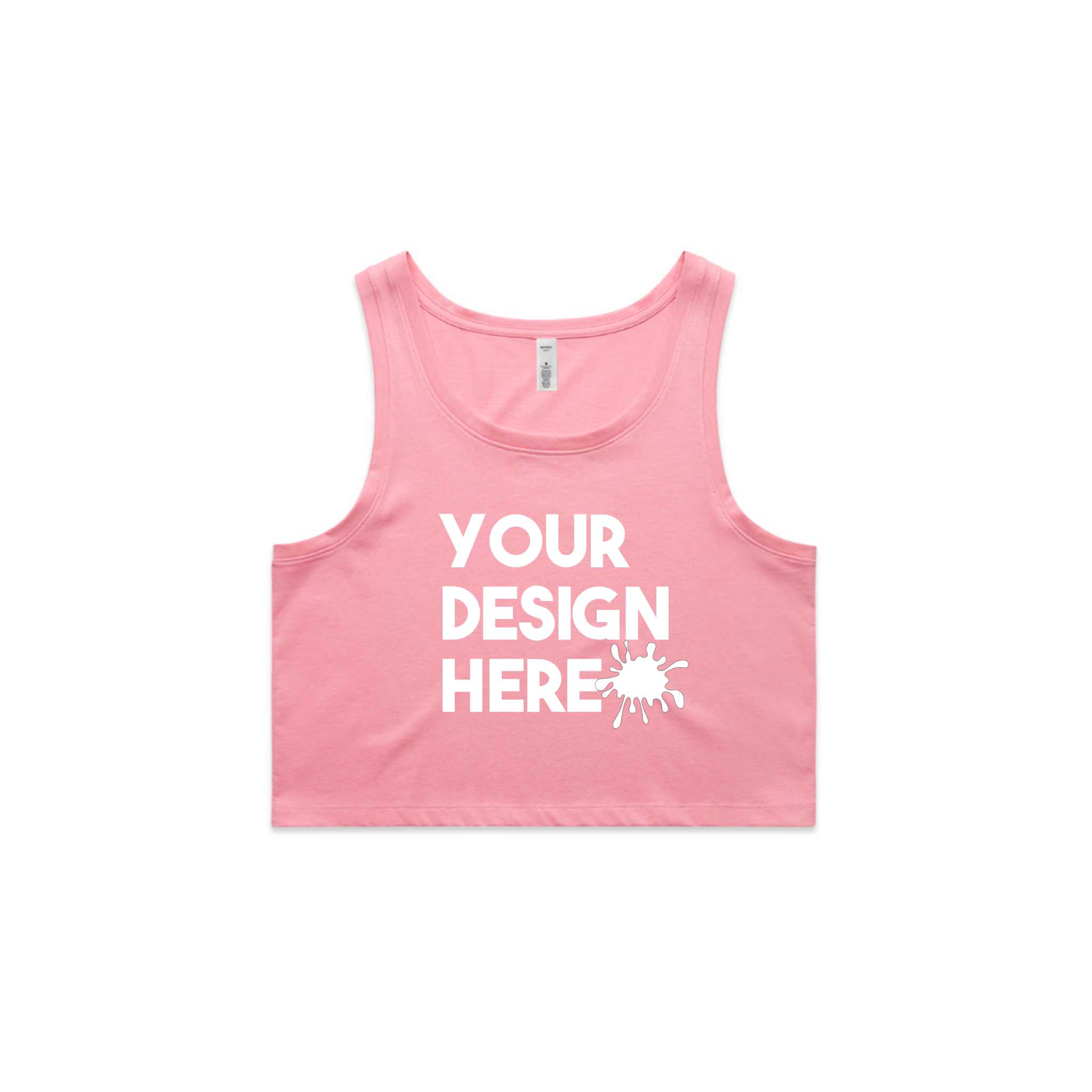 WOMENS CROPPED CUSTOM TANK TOP