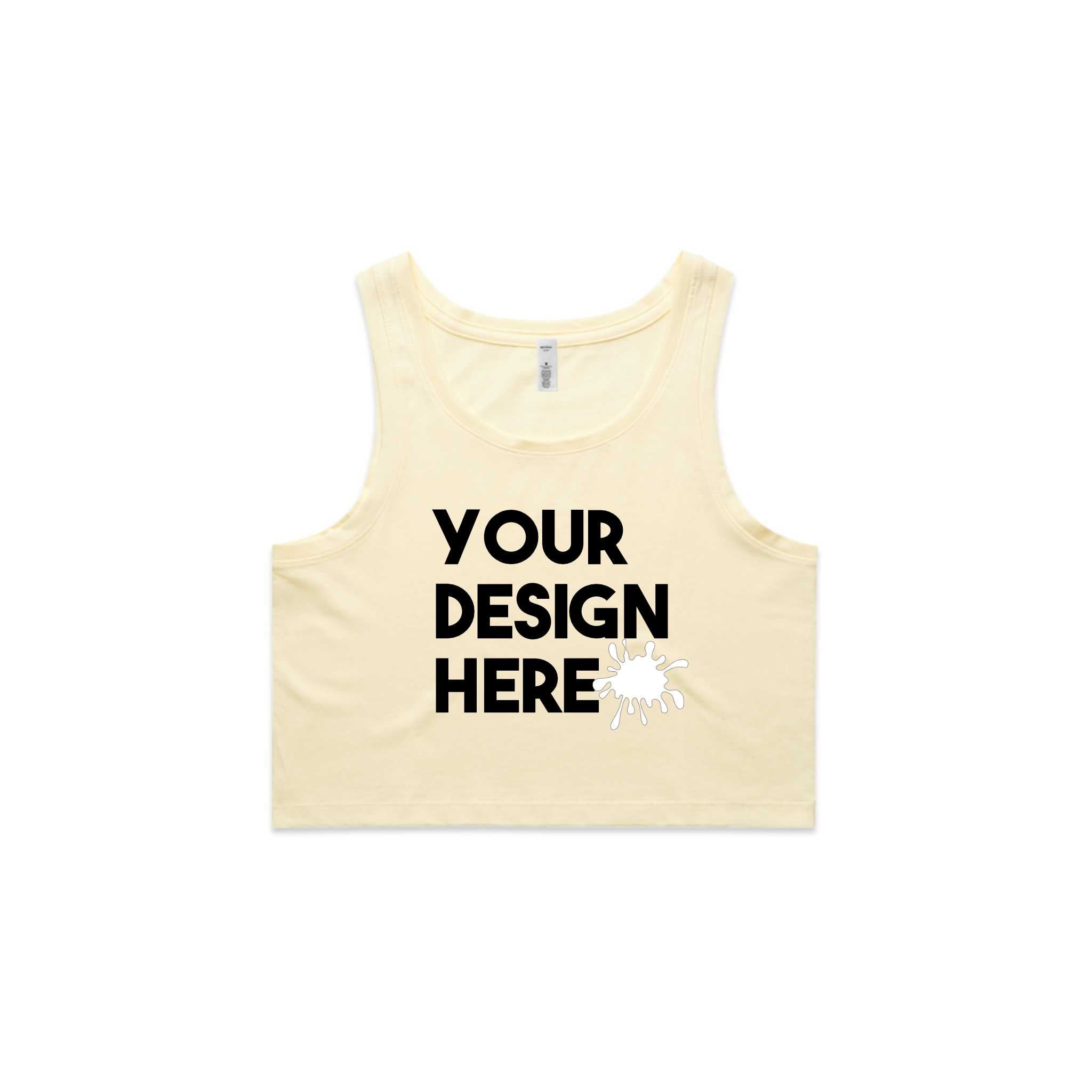 WOMENS CROPPED CUSTOM TANK TOP