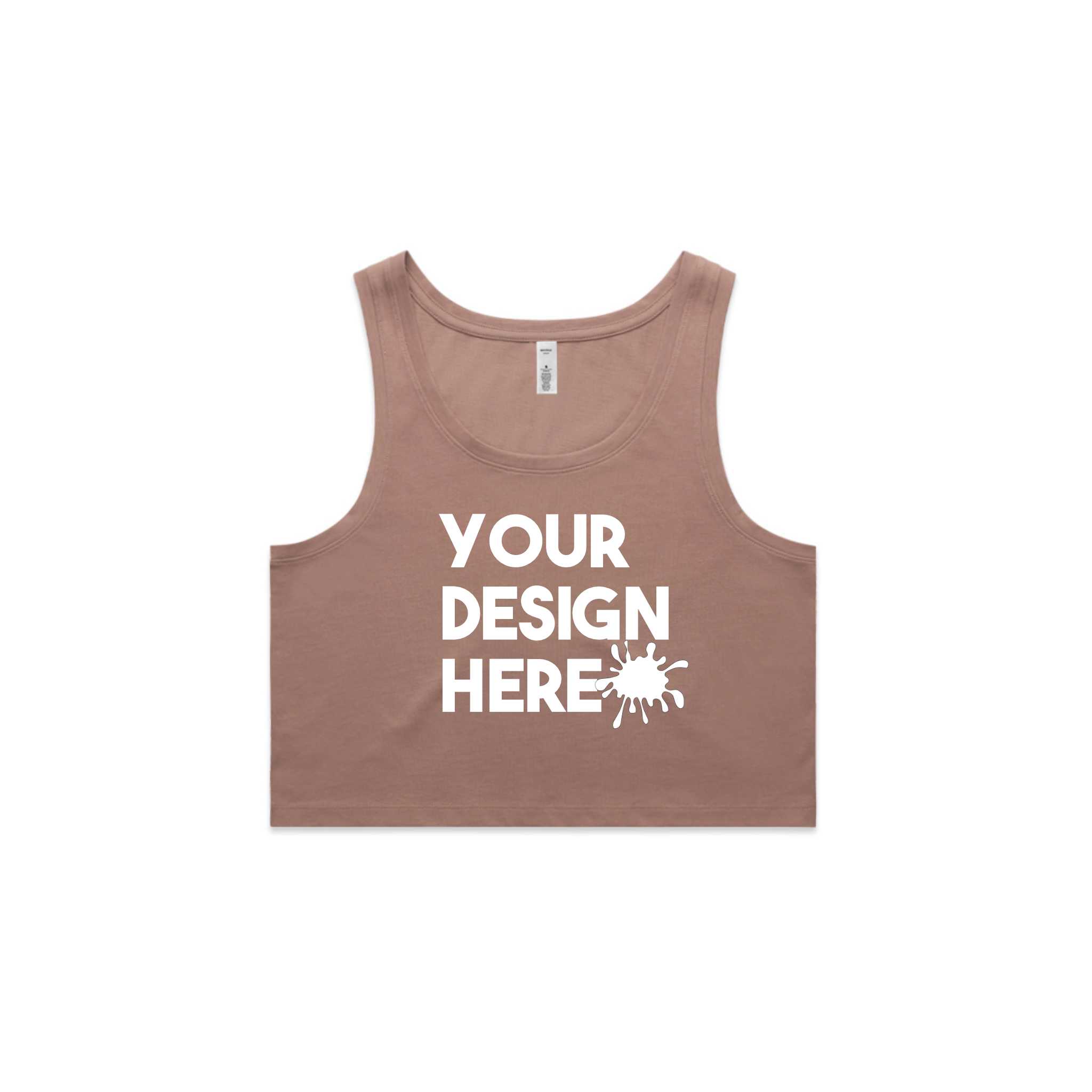 WOMENS CROPPED CUSTOM TANK TOP