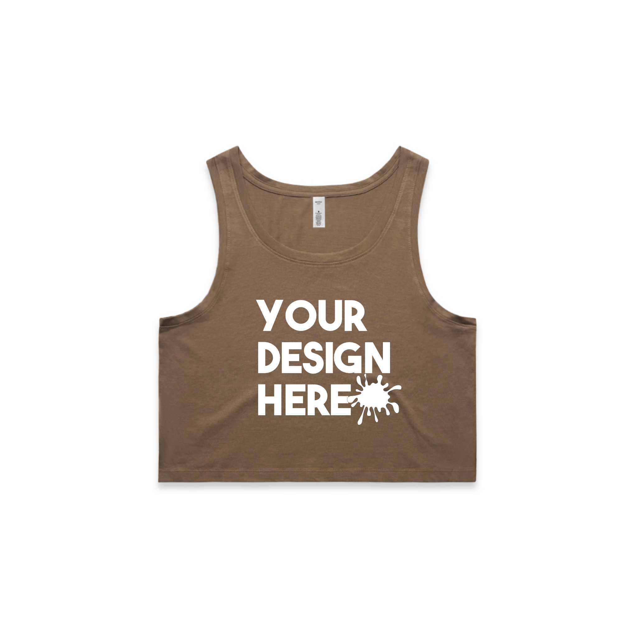 WOMENS CROPPED CUSTOM TANK TOP