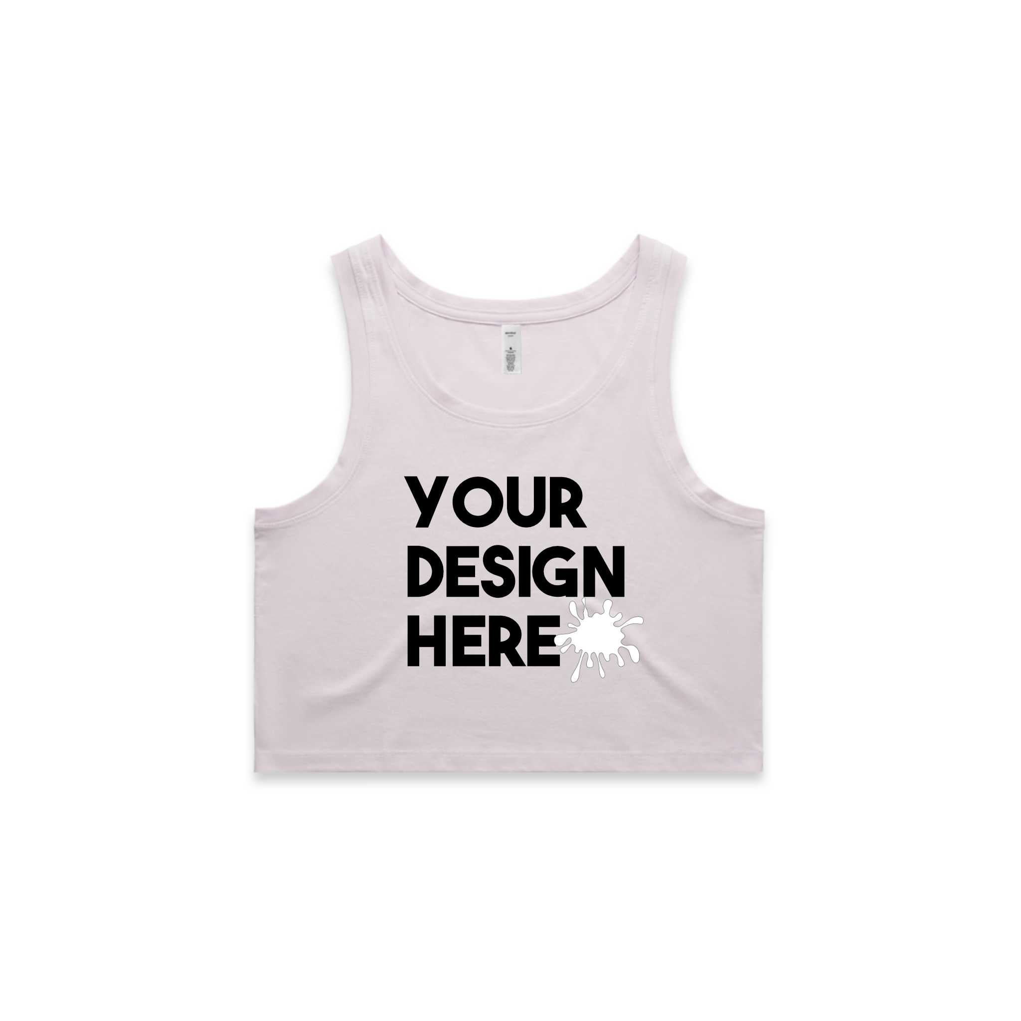 WOMENS CROPPED CUSTOM TANK TOP