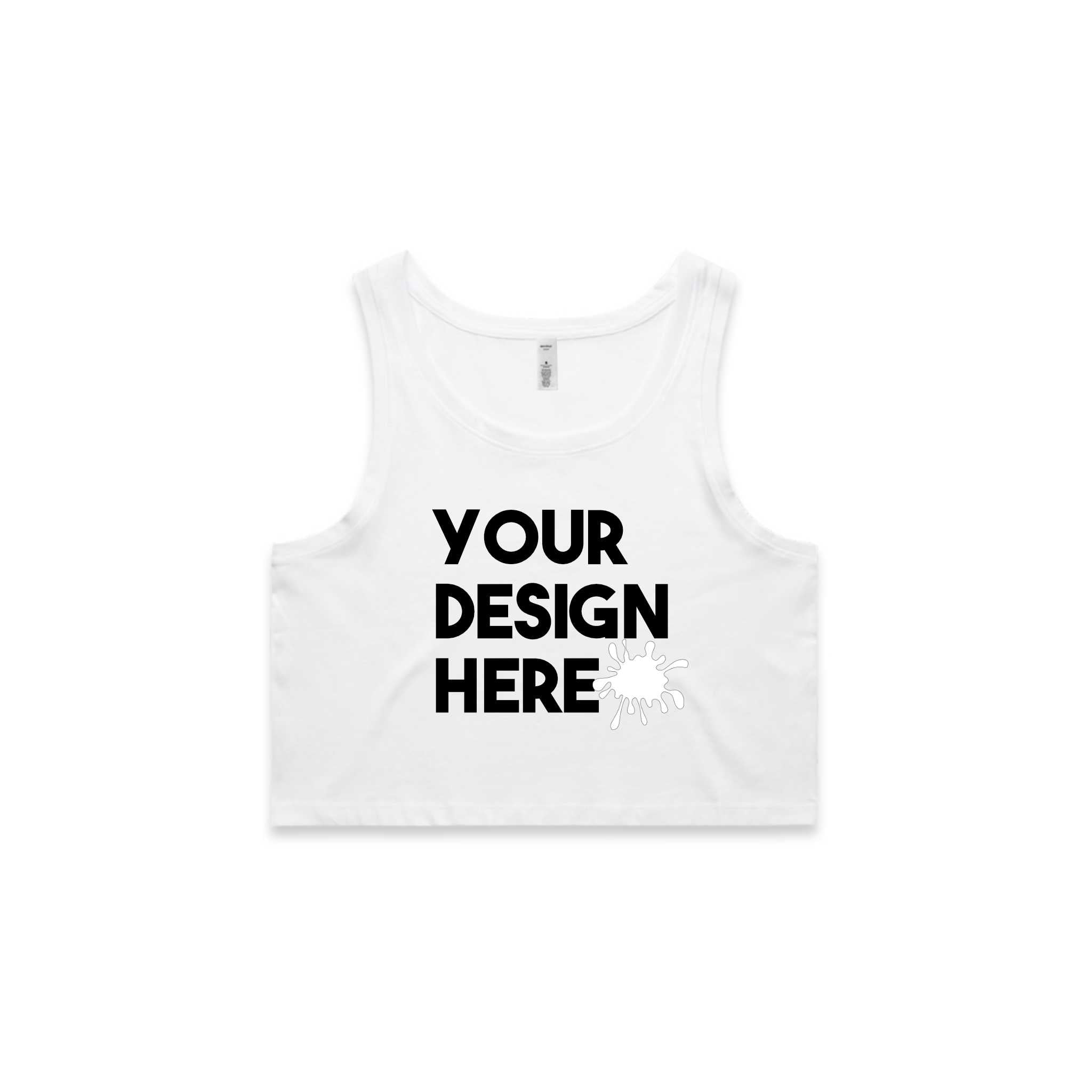 WOMENS CROPPED CUSTOM TANK TOP