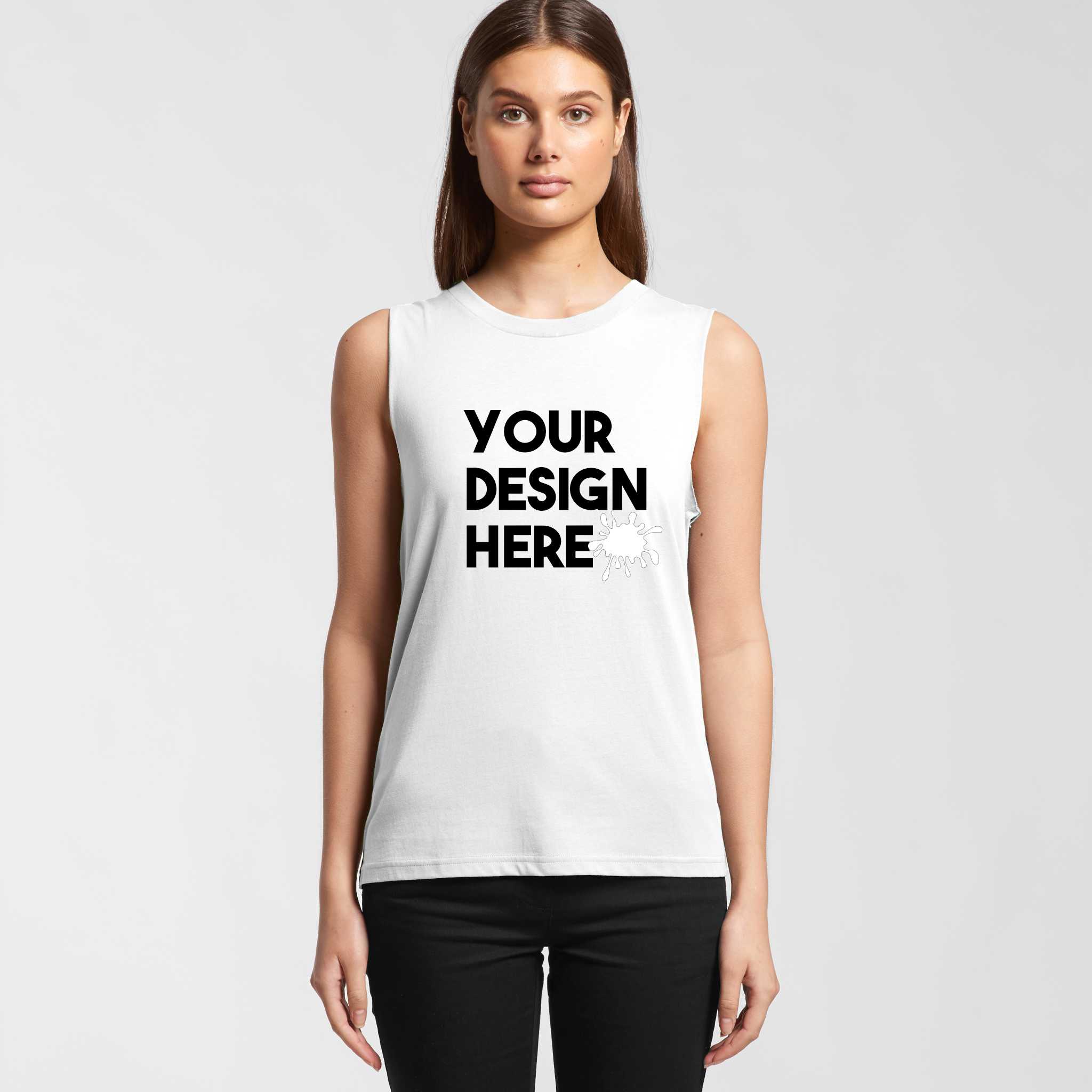 WOMENS MUSCLE CUSTOM TANK TOP