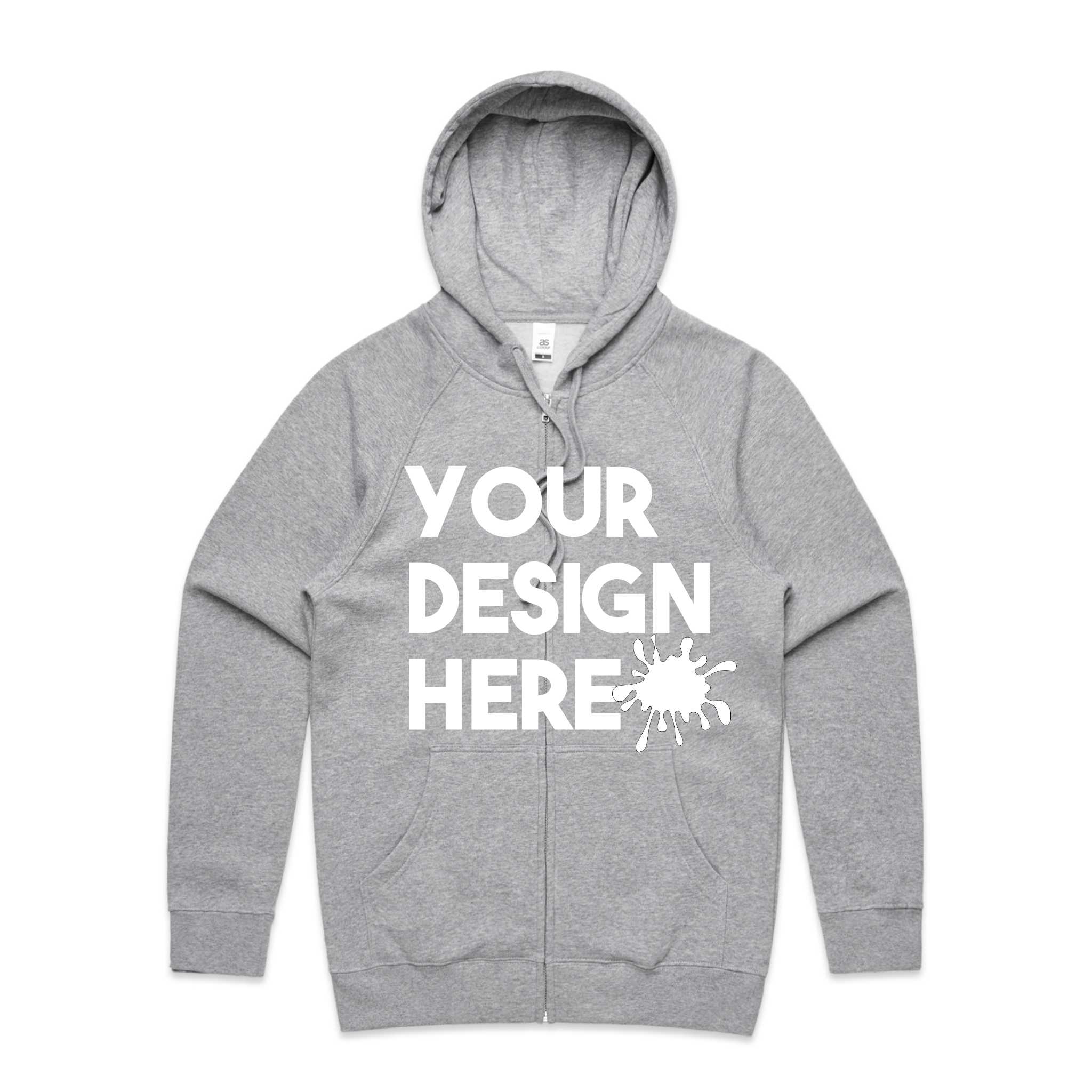 MENS ZIP UP CUSTOM HOODIE