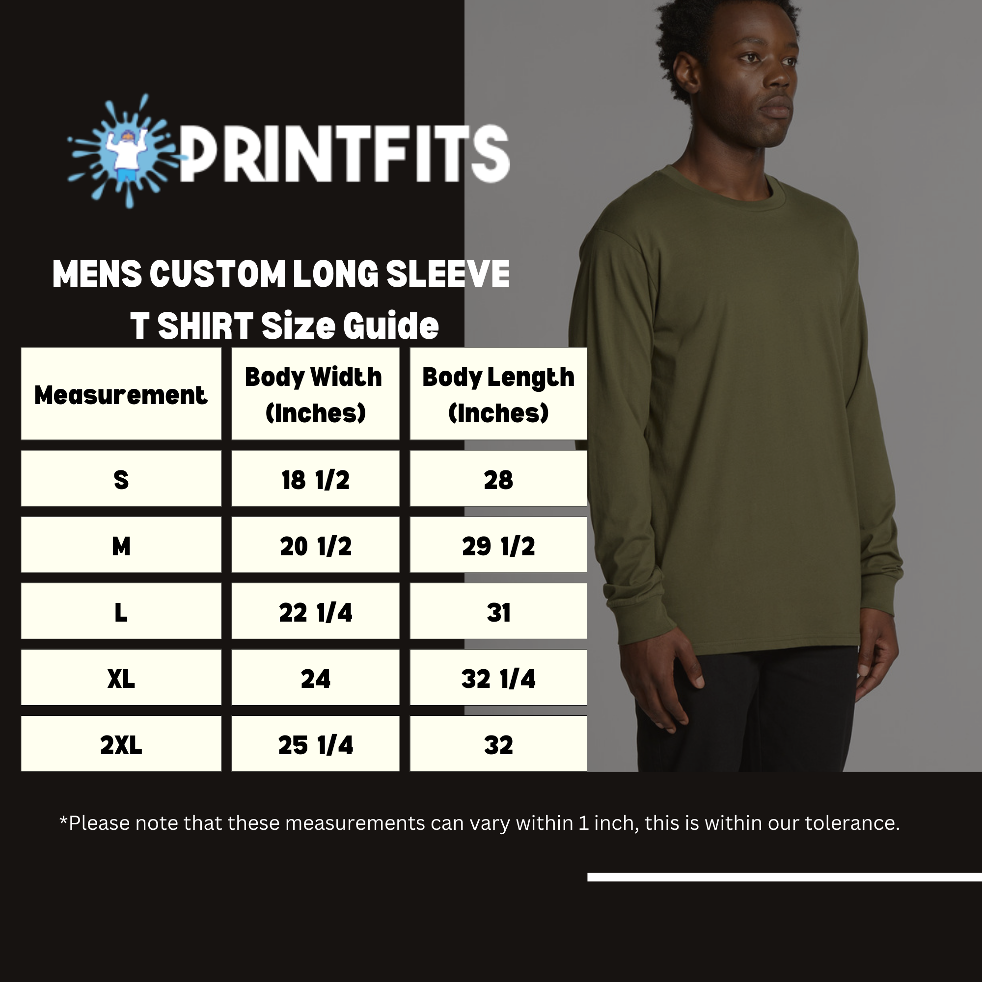 MENS CUSTOM LONG SLEEVE T SHIRT