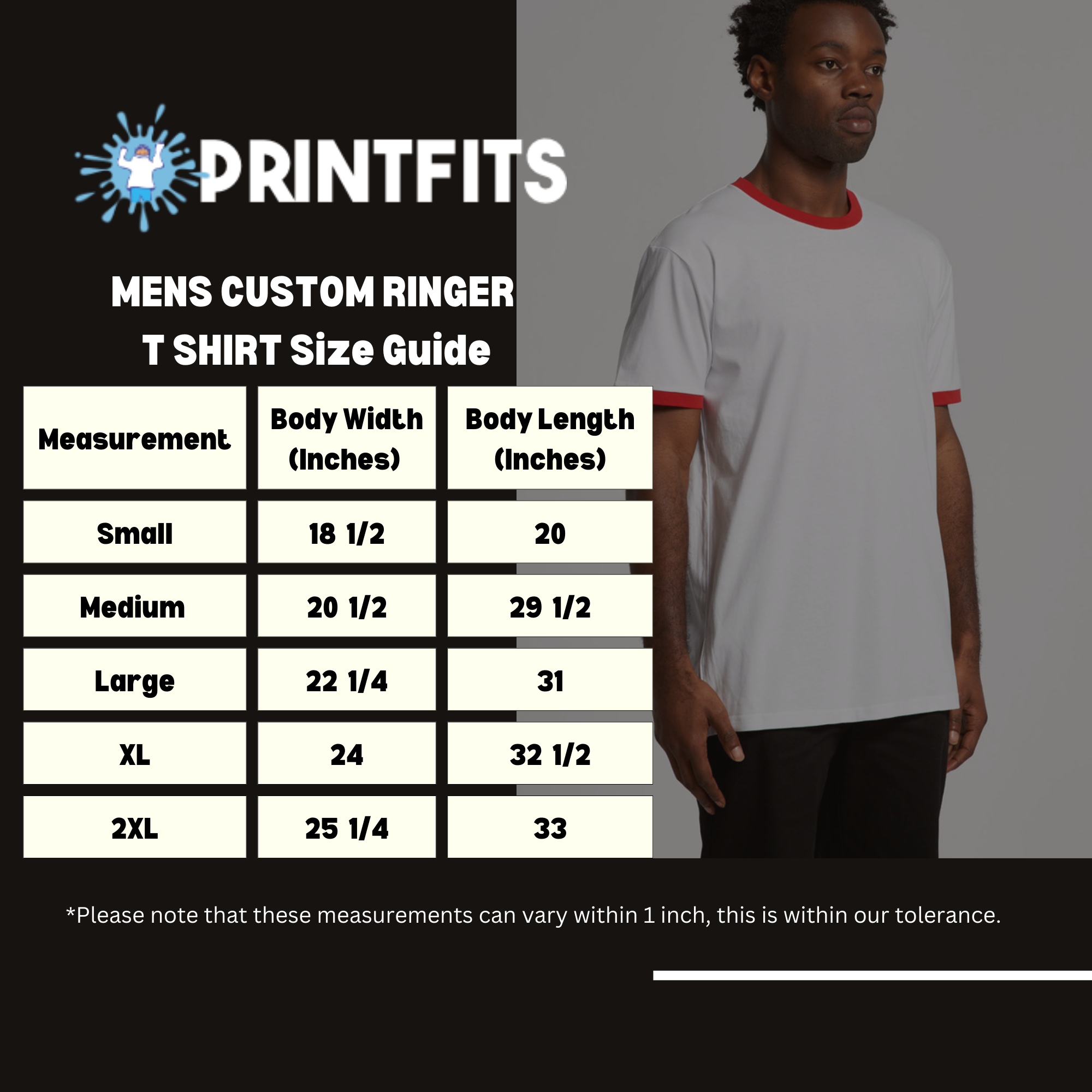 Men's Custom Ringer TShirt | Order Custom Ringer T Shirts Online ...