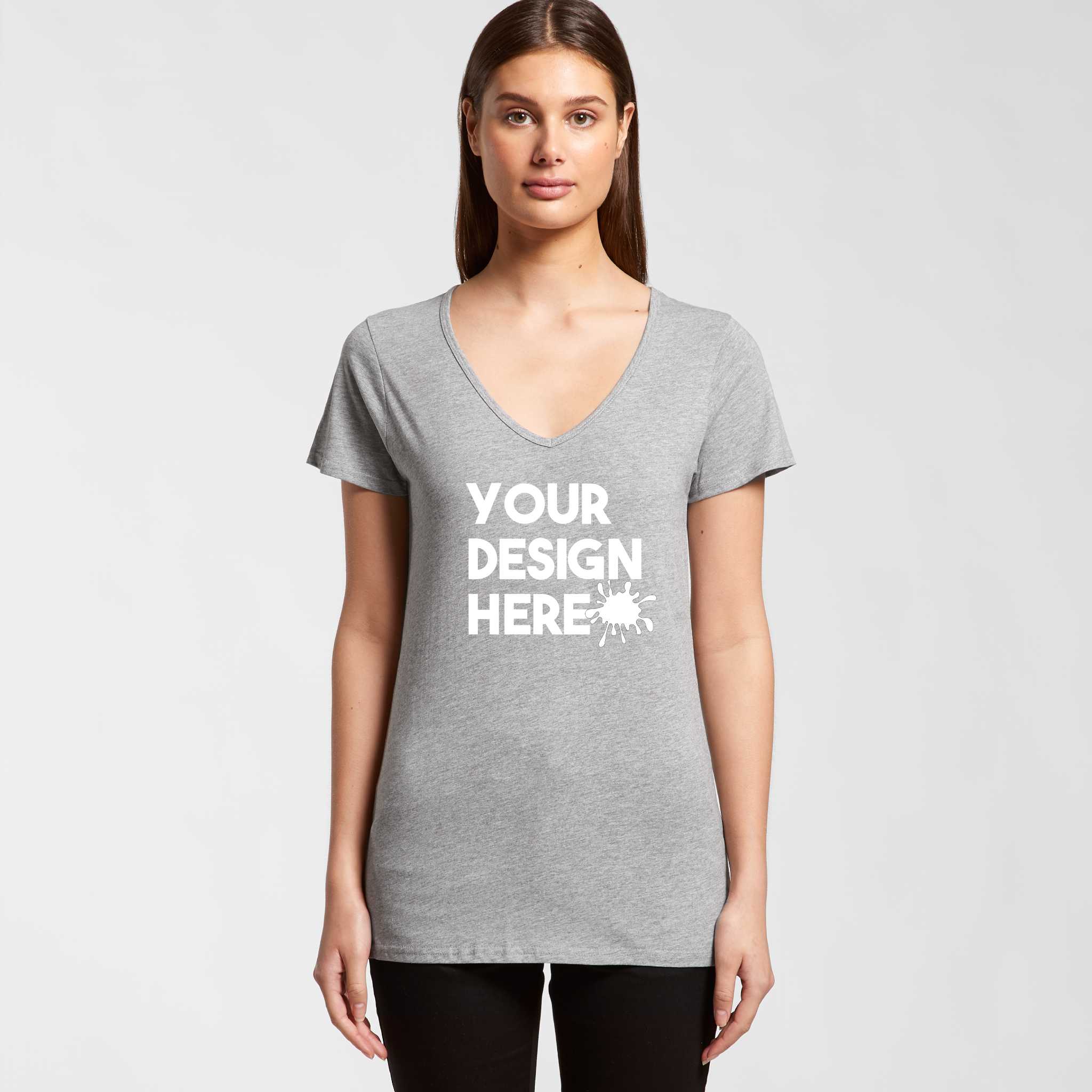 WOMENS V NECK T SHIRT