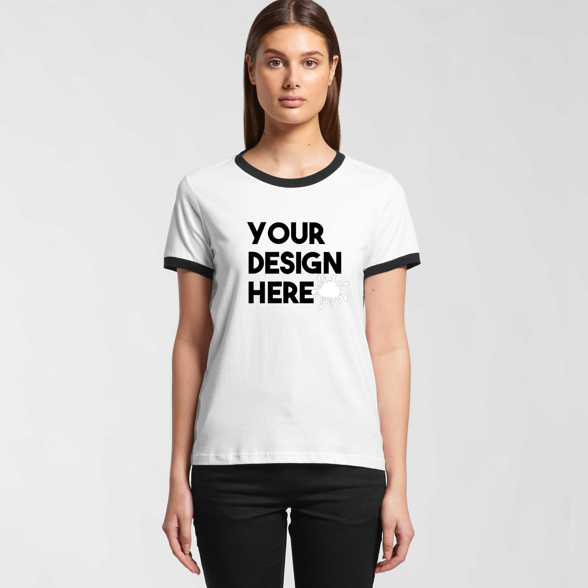 Women's Custom Ringer T Shirt | Order Custom T Shirts Online – Printfits