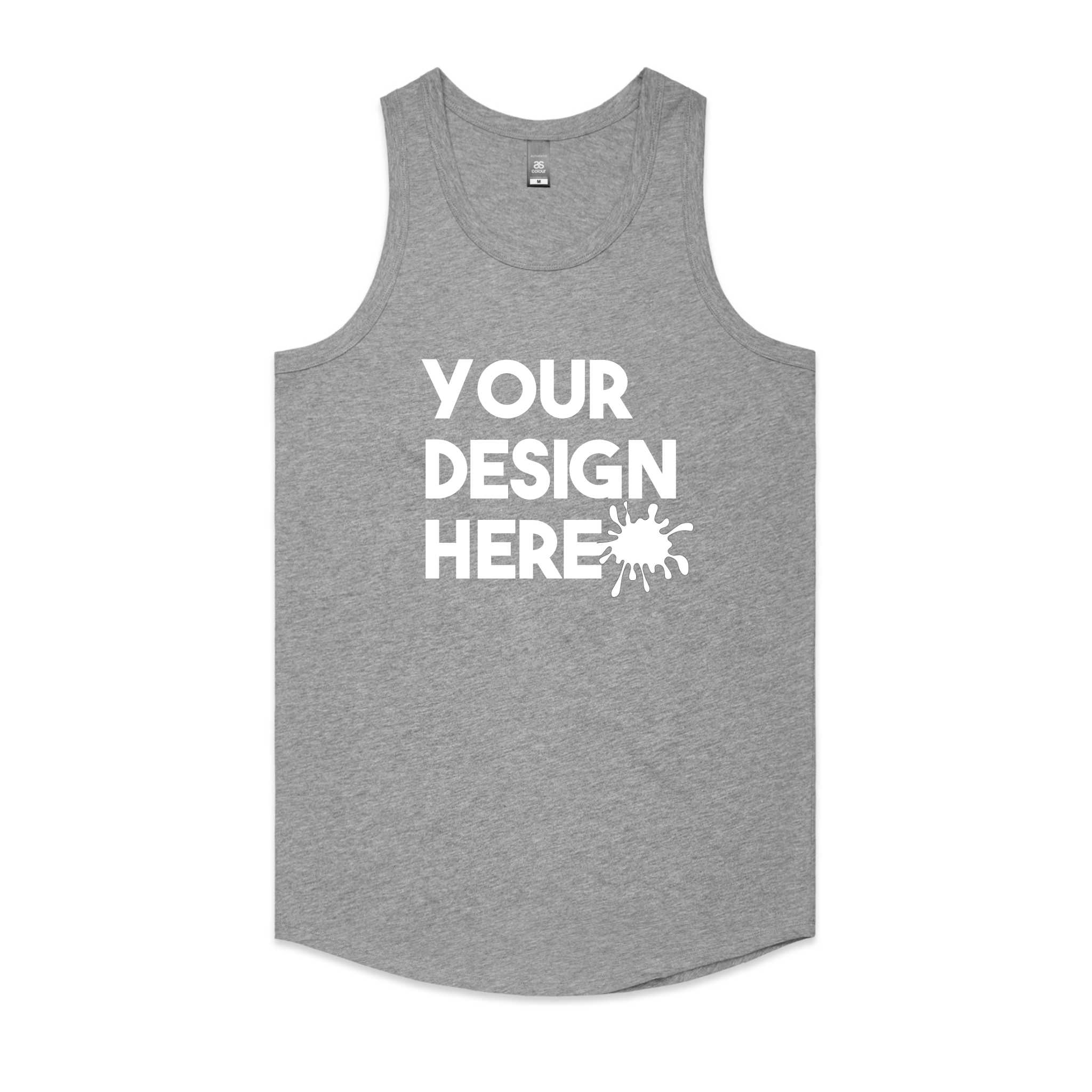 Customized tank tops athletic heather