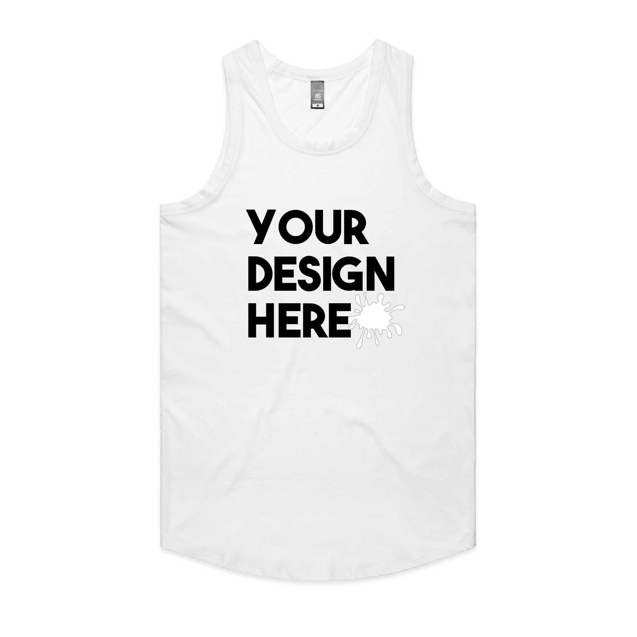 personalized tank tops white